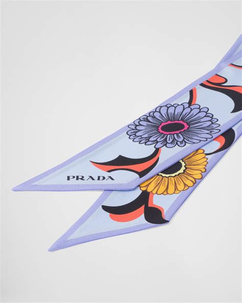 prada scarpin|prada silk twill scarf.